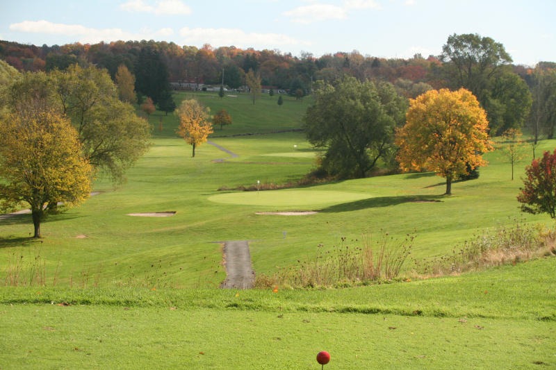 Fairway with tees
